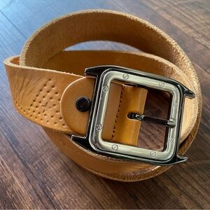 Tan Santos De Cartier Style Leather Belt